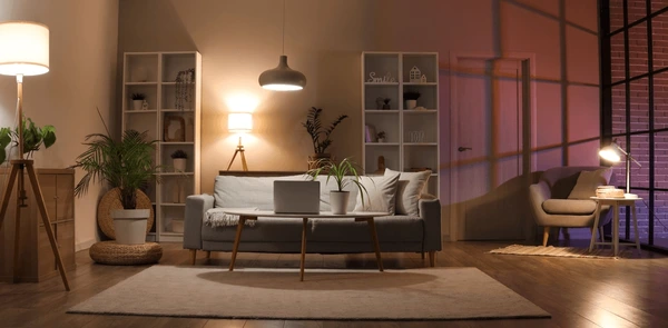 Staged home interior with bright lighting to attract potential buyers.